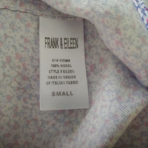 Frank & Eileen Sweet Flowers Floral Softgirl Cottage Button Shirt Eileen S - Picture 14 of 15